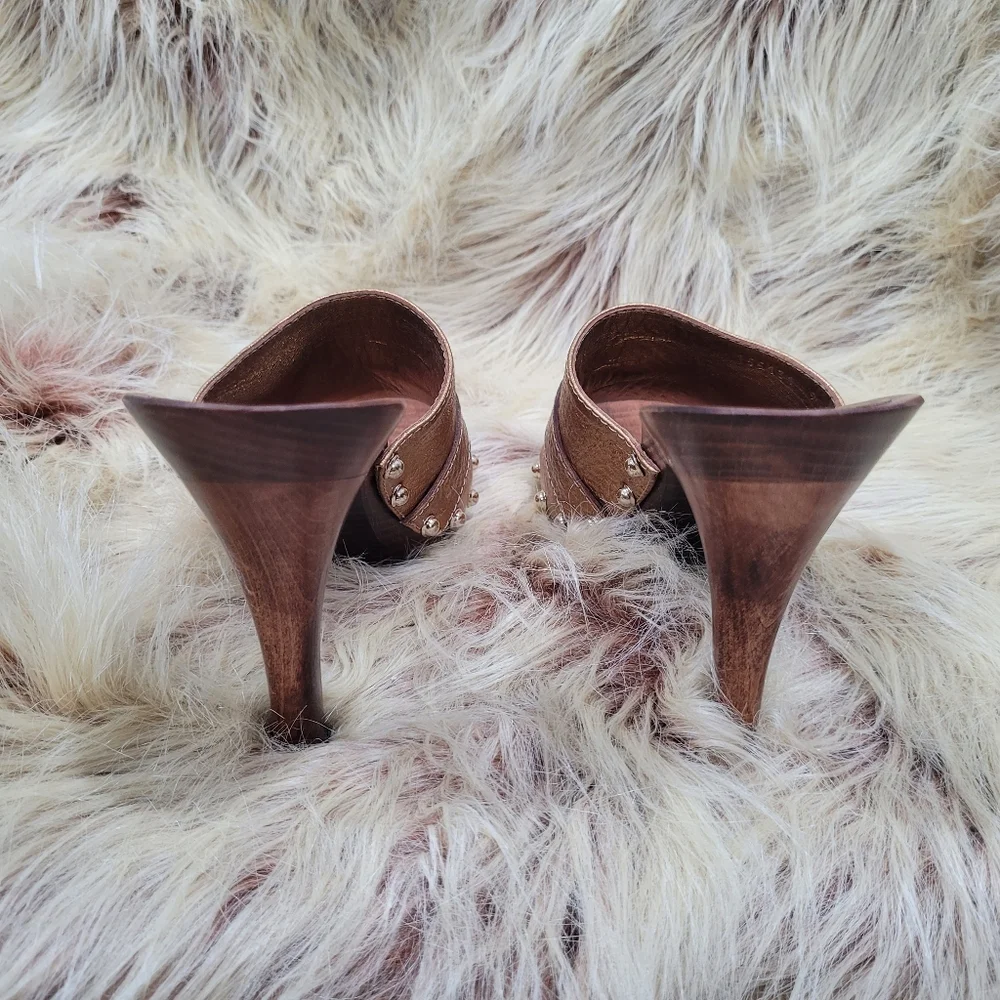 Gucci Hasler Horsebit Accent Leather Slides Mules NEW - Picture 3 of 5